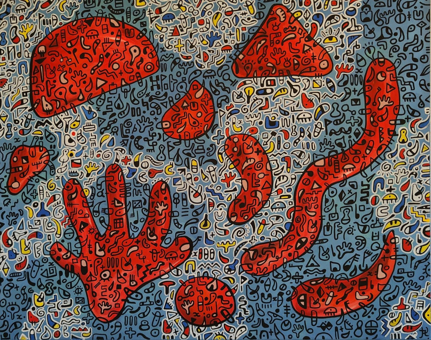 &quot;Milky way&quot; 100cm x 80 cm, Acrylic on canvas