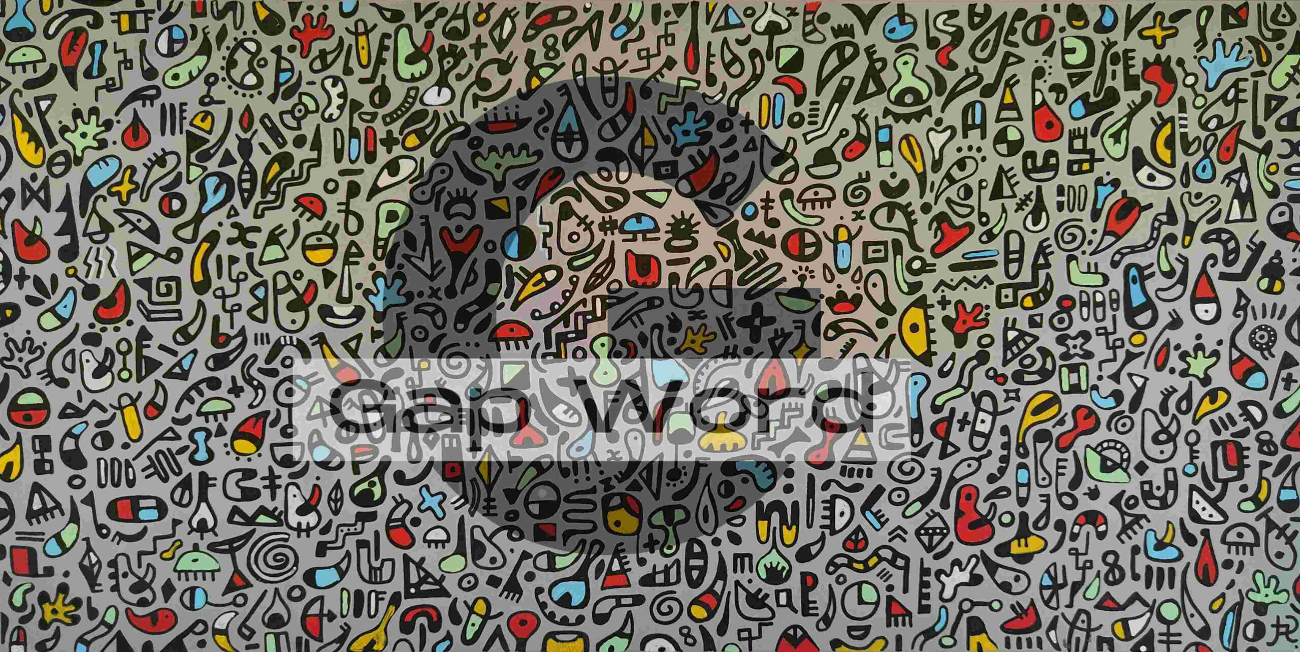 &quot;Story&quot; #, 60cm x 100cm, Acrylic on canvas.